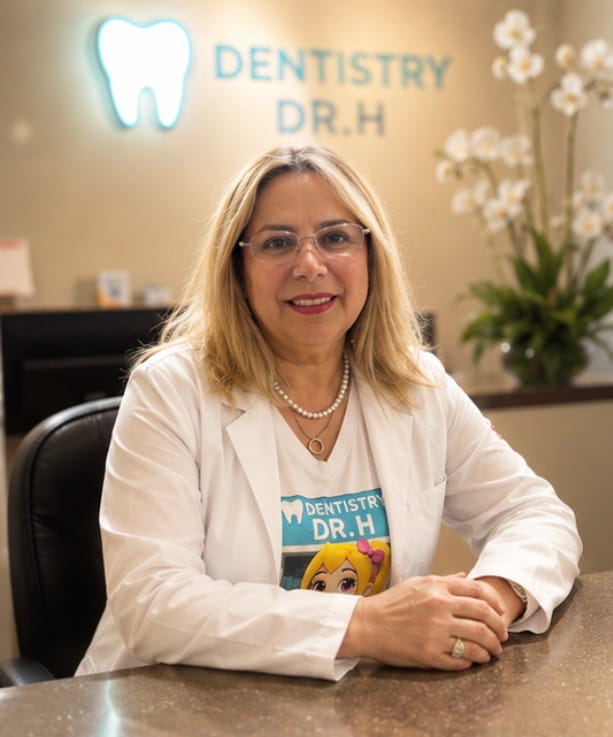 Dr.H in the treatment office